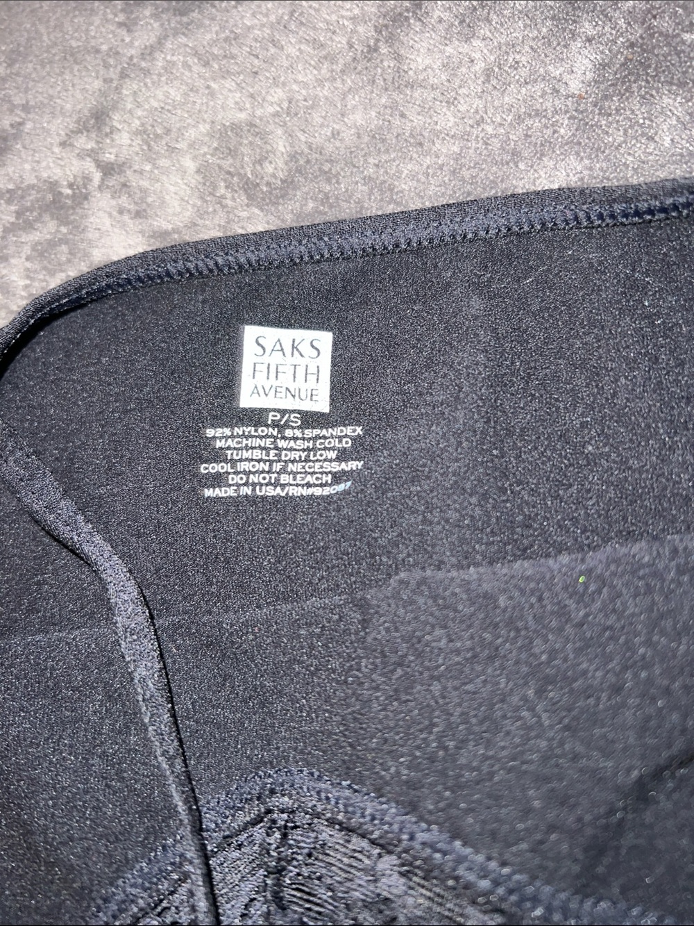 Saks Fifth Avenue Black Lace Trim Camisole Chemise - Picture 2 of 4